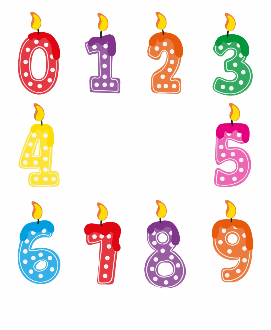 Birthday Candles Clipart Png Image Number Birthday Candle