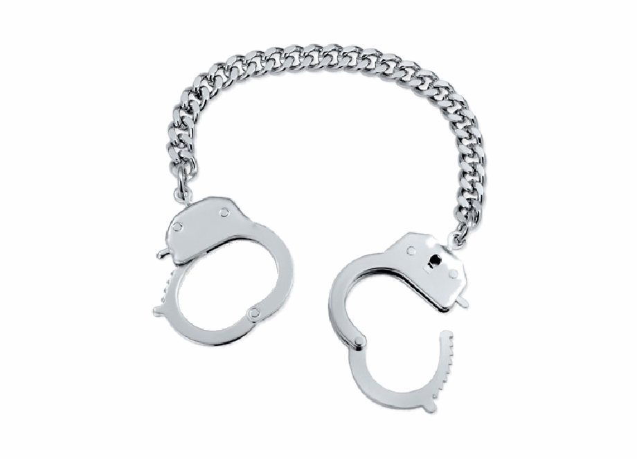 Nancy Grace Handcuff Bracelet Silver