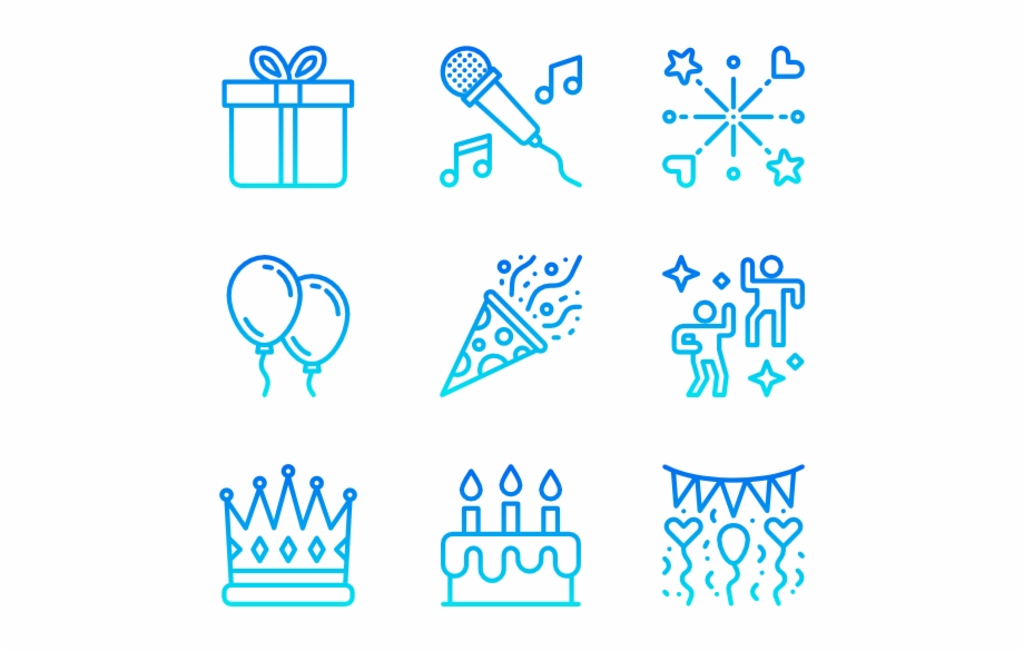 Party Vector Birthday Cake Icon