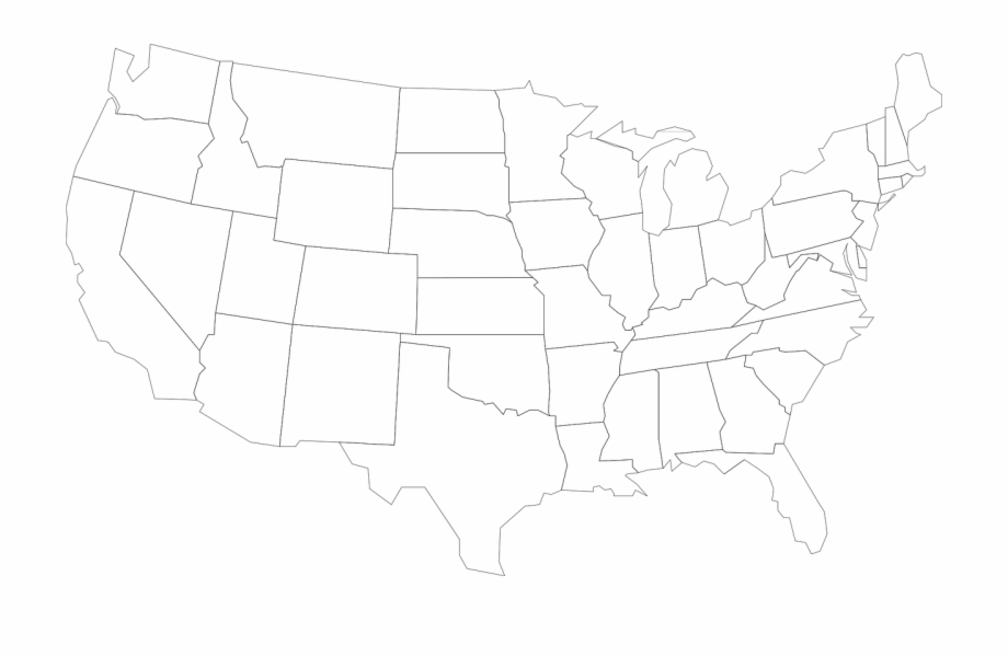 Map Usa United States America Png Image Line