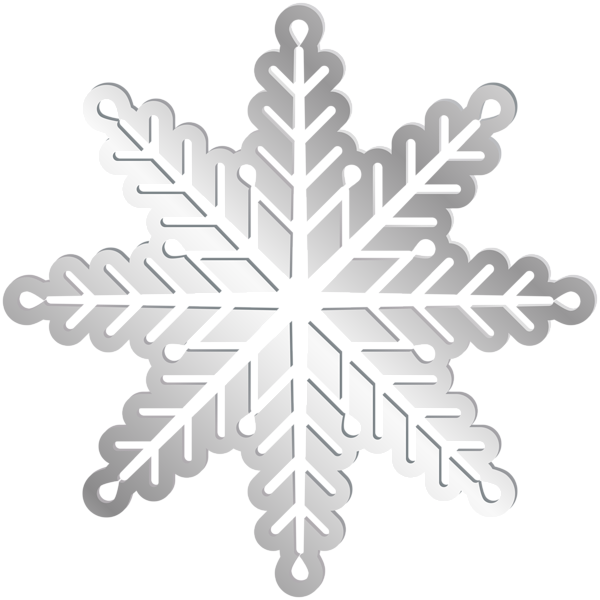 Silver Snowflake Png