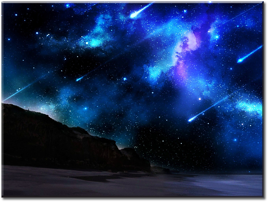 Starry Stars Night Sky Anime 4K Wallpaper iPhone HD Phone 6500f
