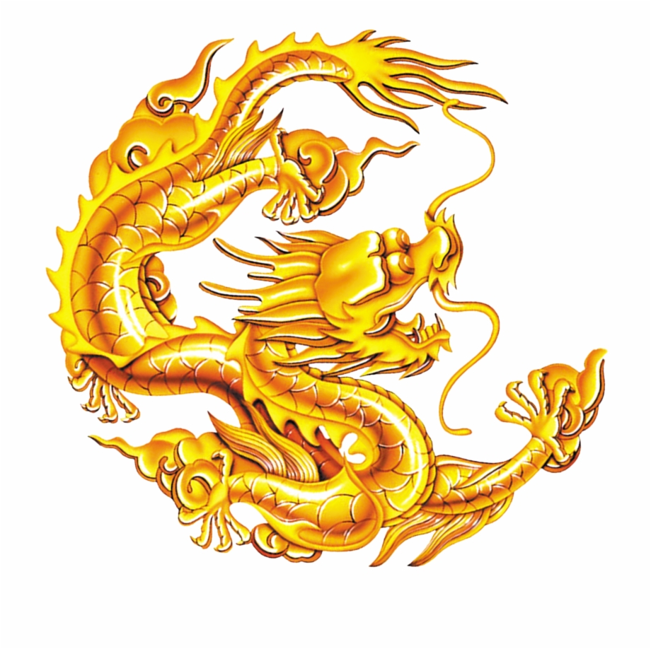 Dragon Golden Diri Chinese Dragon Download Hq Png