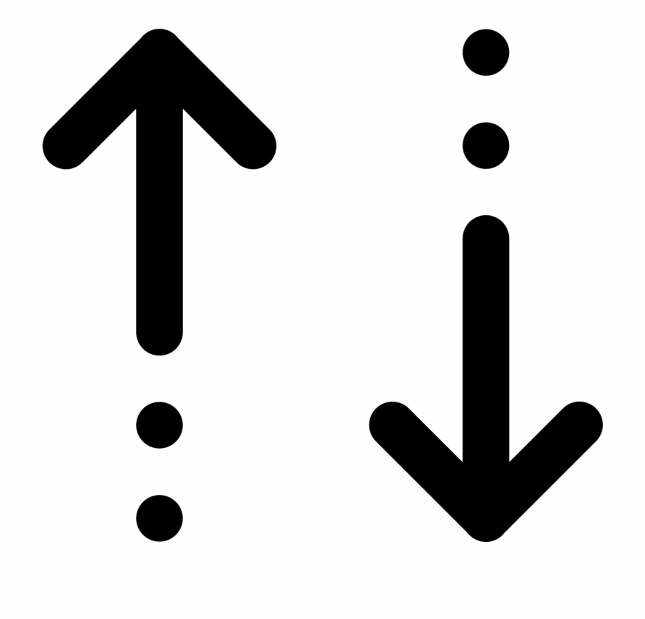 The Icon Has Two Vertical Arrows Facing In