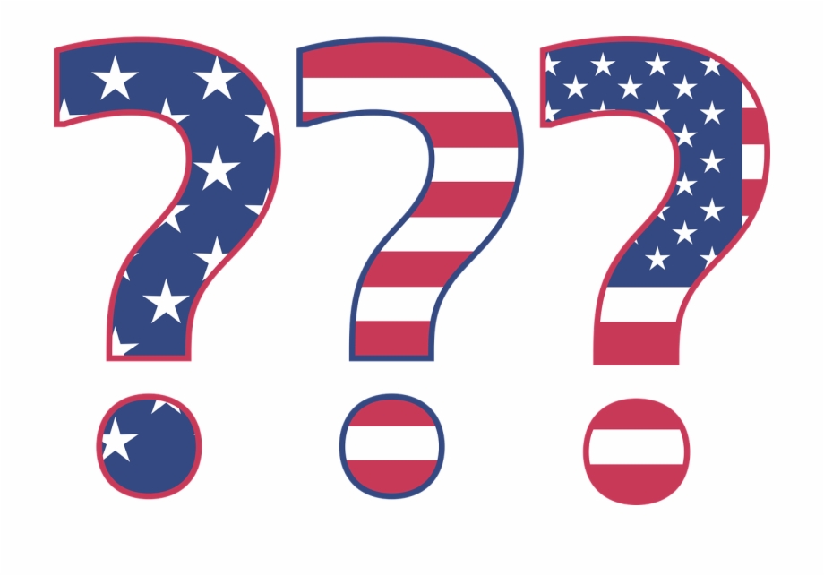 American Flag Question Mark Png