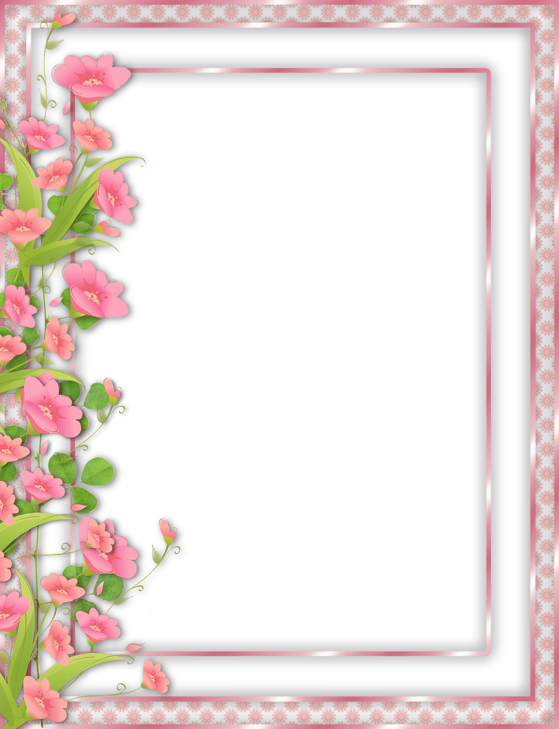 Flowers Borders Png Flowers Frame Border Png