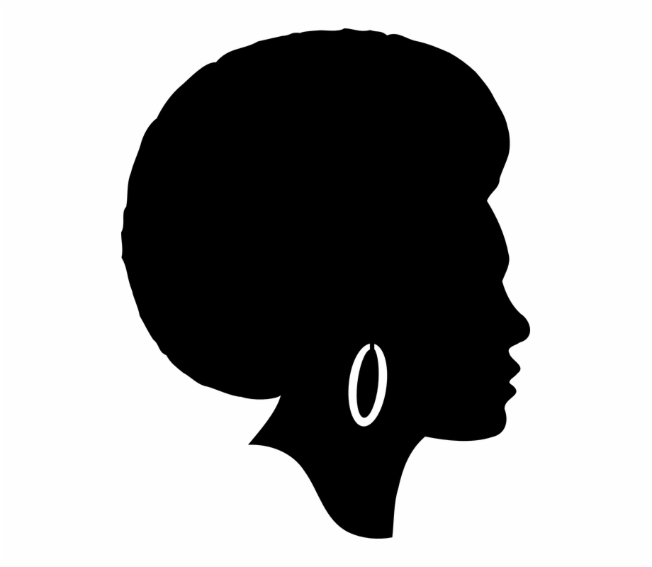 clipart african american woman silhouette
