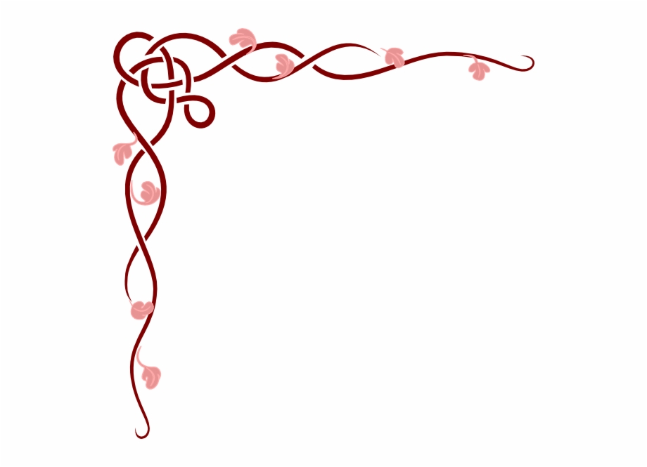 Corner Scroll Borders Clipart Red And Grey Borders