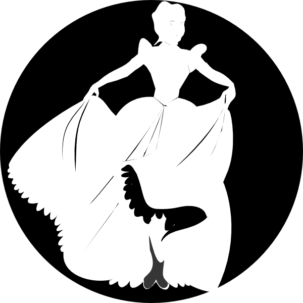 Transparent Library Princess Silhouette In Background Black And