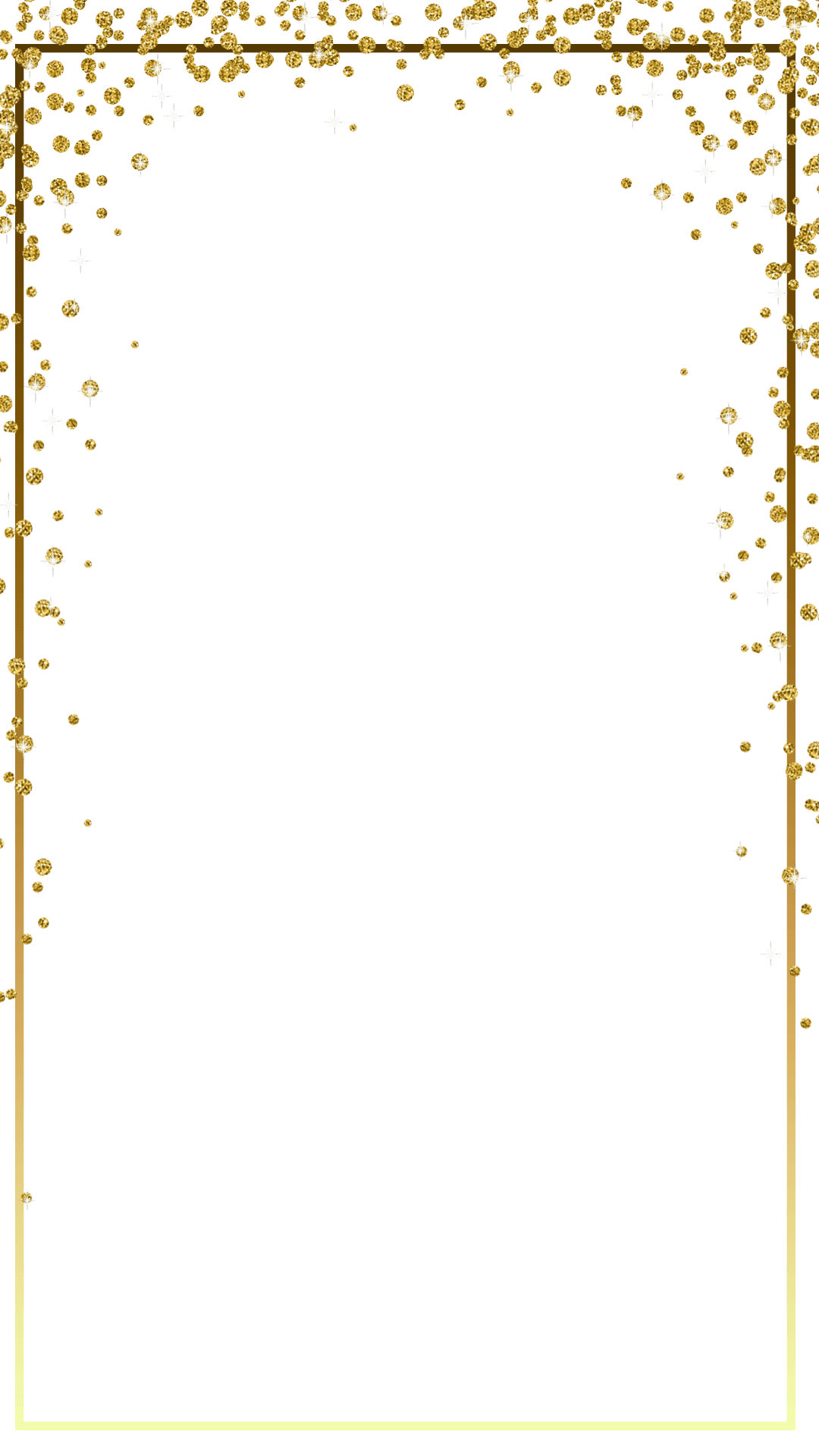 Gold Confetti Border