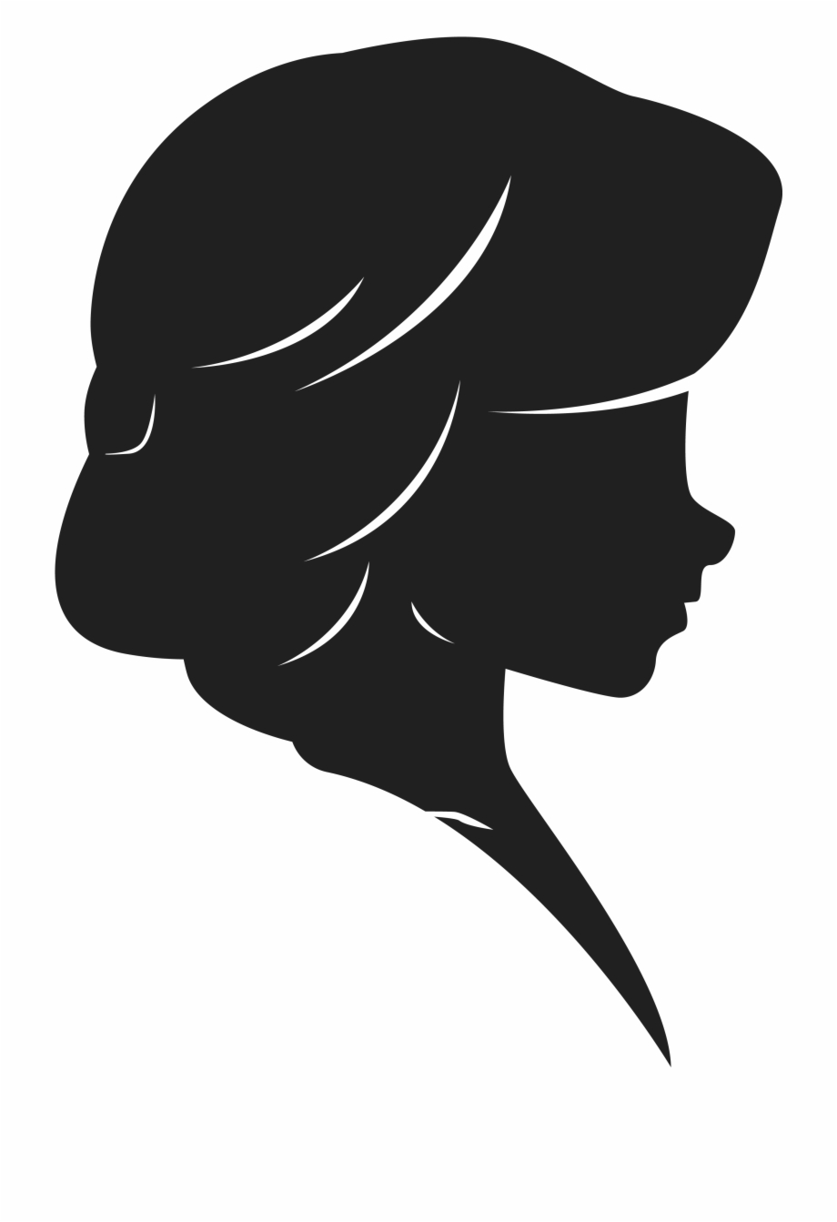 Cute Girl Children Silhouettes Download Free Vector Illustration
