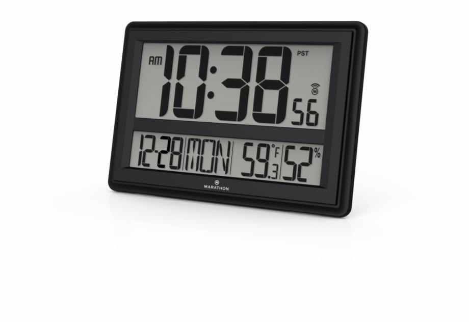 Atomic Alarm Clock Marathon Digital Atomic Wall Clock