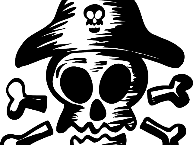 Deadth Clipart Pirate Skull Clip Art Black And