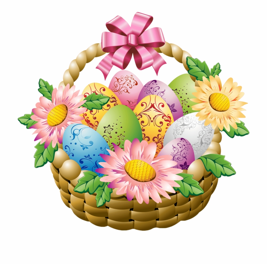 Easter Egg Basket Png Happy Easter Png