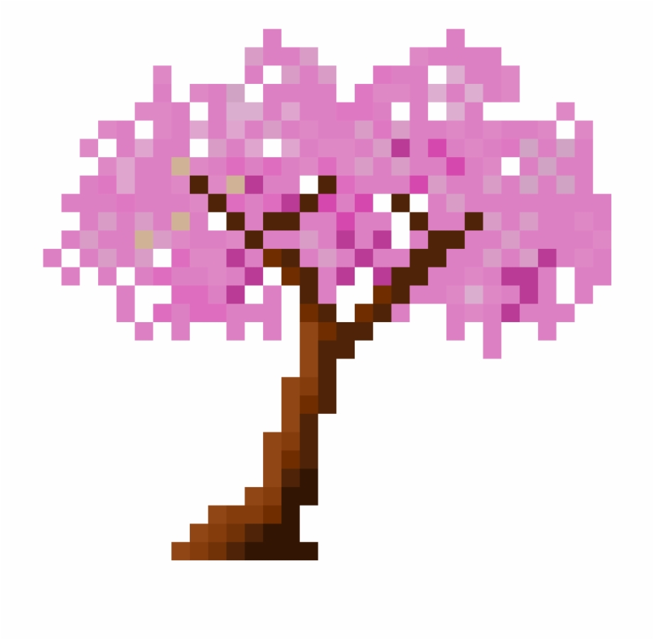 Cherry Blossom Tree Cherry Blossom Pixel Art