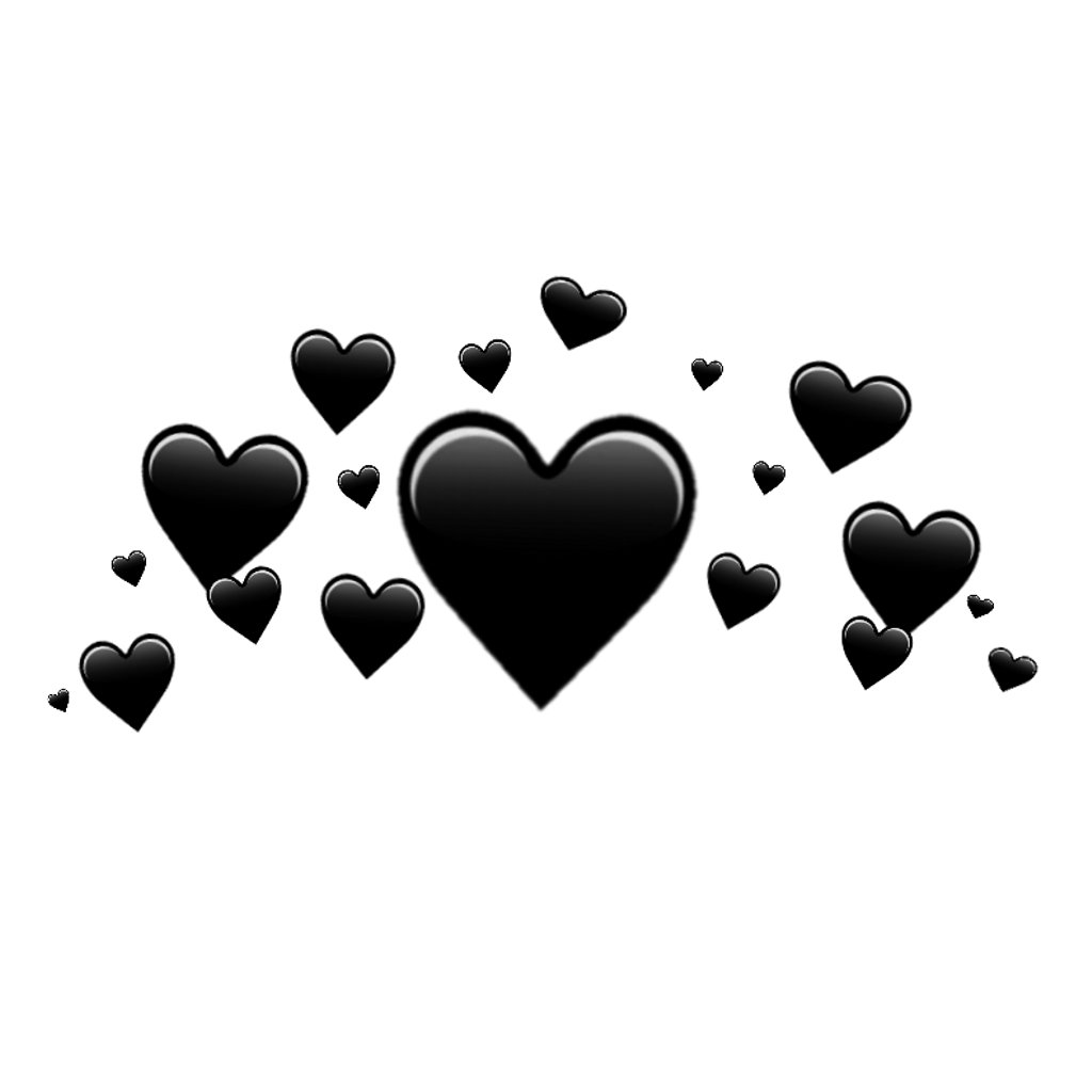 Aesthetic Transparent Background Black Heart Png Wallpaper New Update ...