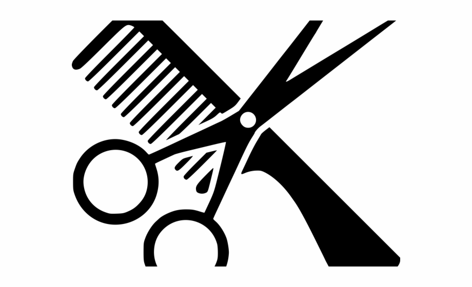 scissors and comb svg
