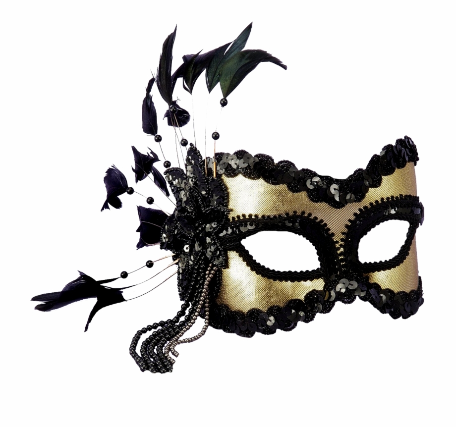 Mardi Ball Gold Masquerade Gras Mask Sequin Clipart