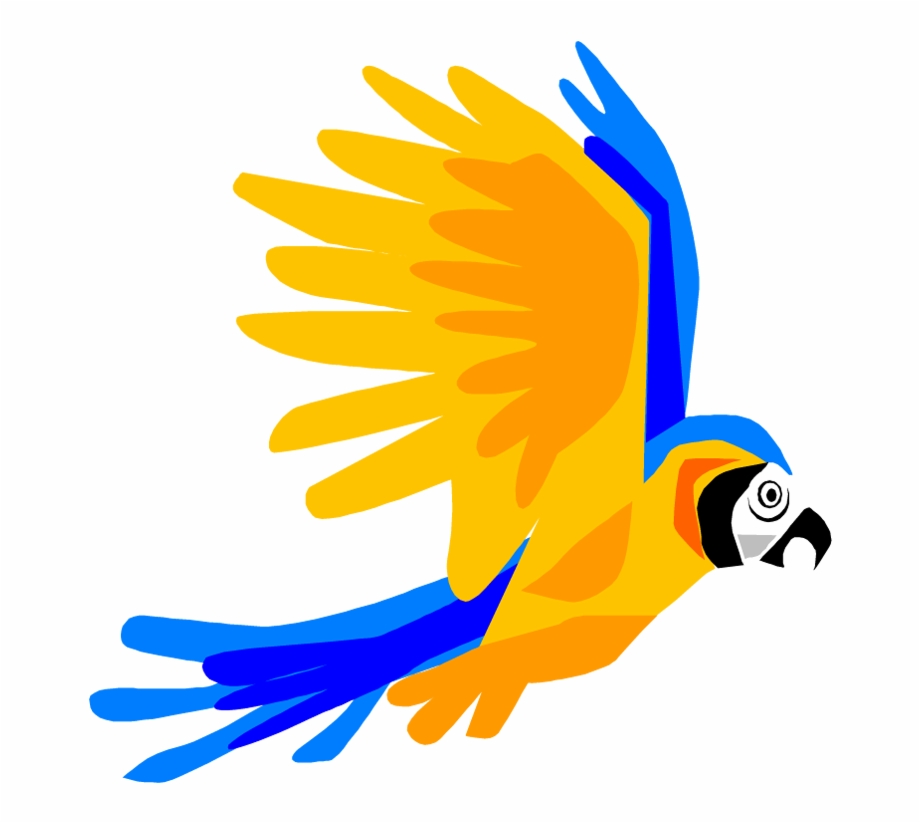Free Parrot And Macaw Clipart Parrot Flying Clip