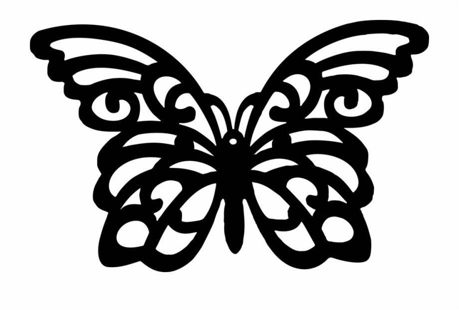 Silhouettes Clipart Flying Butterfly Butterfly Svg Free File