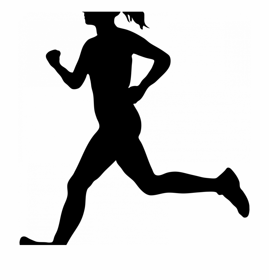 free clipart woman marathon runner