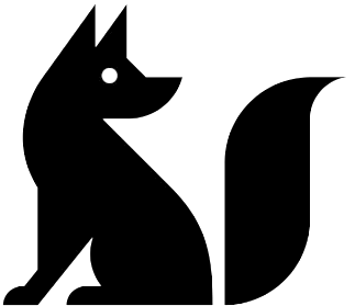 Black Fox Logo Fox Black And White Logo