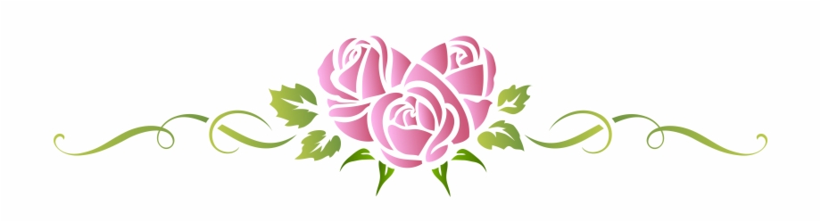Heart Rose Pink Floral Ornament Png Clip Art