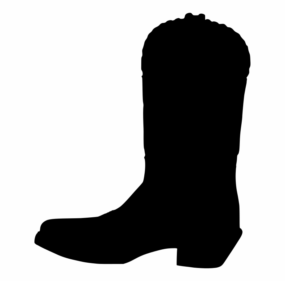 cowboy boot silhouette clip art