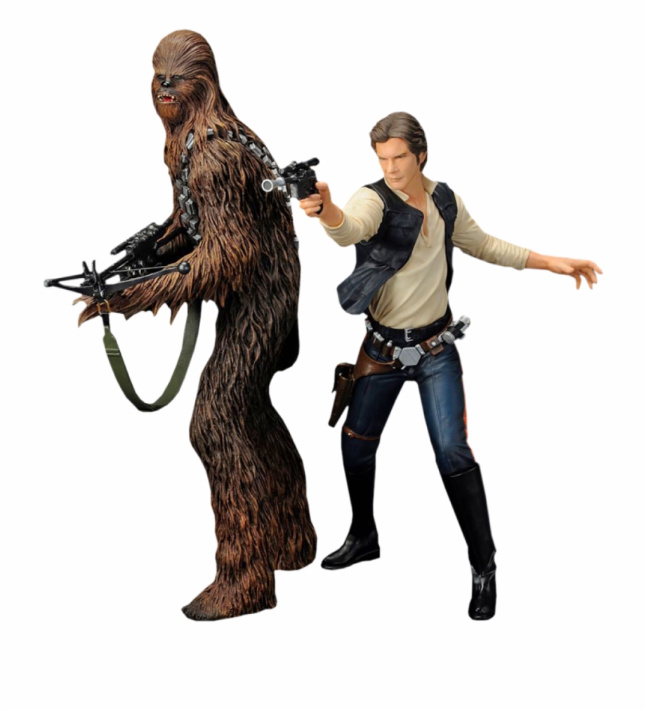 Star Wars Han Solo Chewbacca Artfx 2 Pack