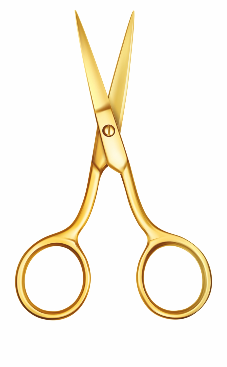 Scissors Clip Art Gold Png Image Transparent Background
