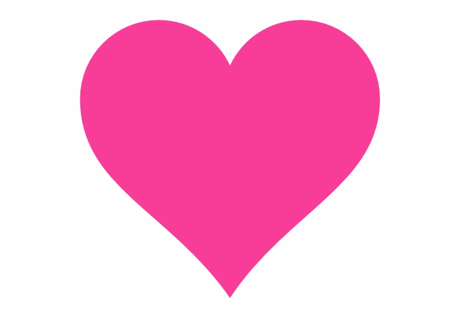 Heart Png Transparent Transparent Background Hot Pink Heart