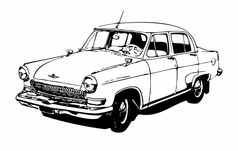 Classic Car Clipart Old Car Clipart Black And