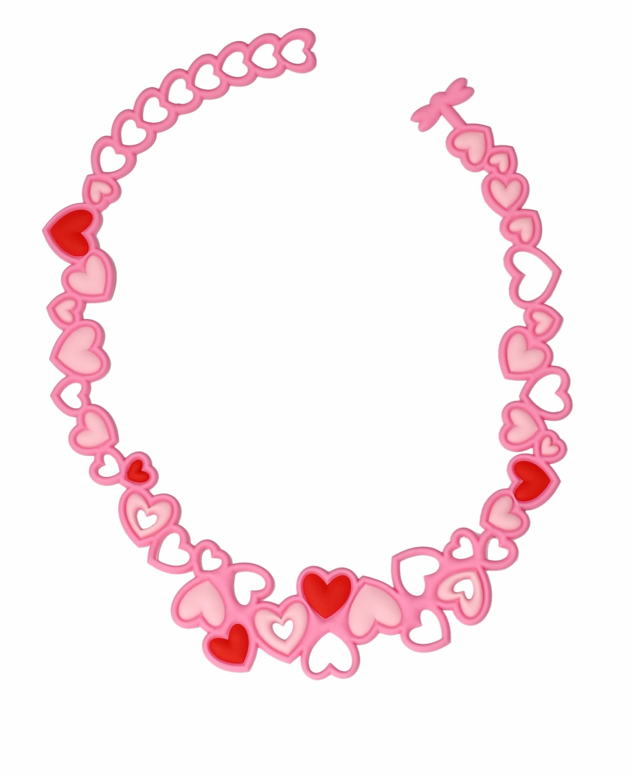Jewellery Clipart Gold Heart Necklace Pink Necklace Png