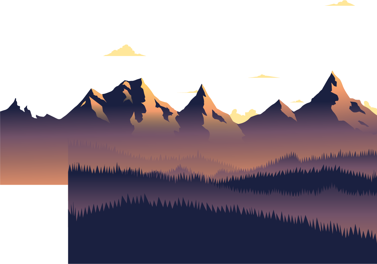 mountain sunset transparent
