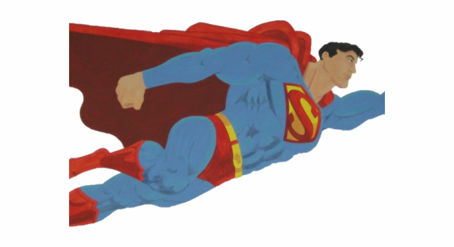 Superman Logo Clipart Flying Superman Flying Transparent Background