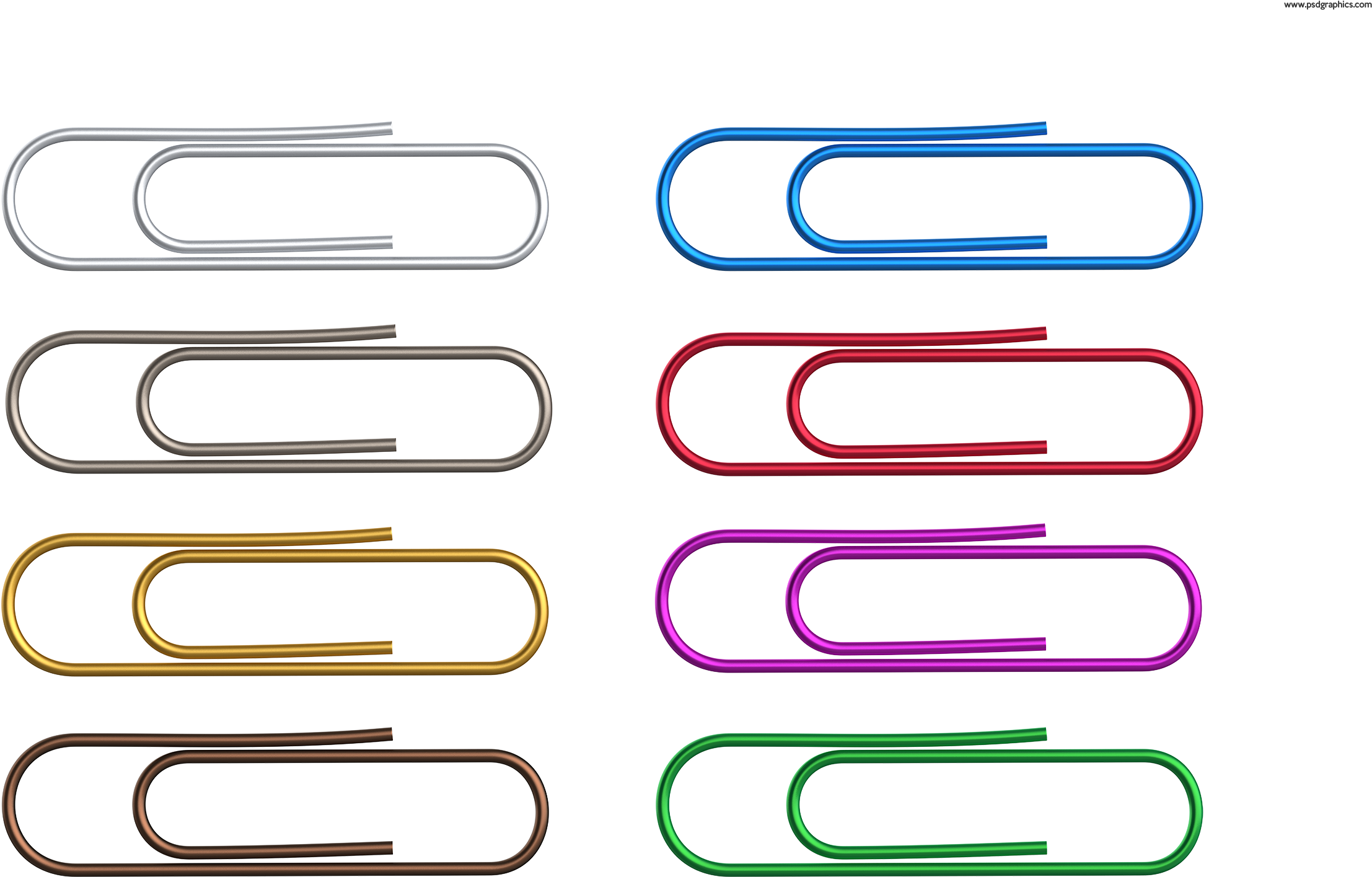 Colorful Paper Clips Png Parallel