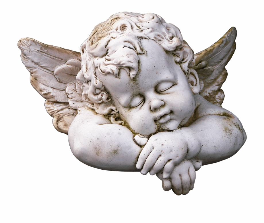 Cute Sleeping Angel Statue Cherub Sleeping