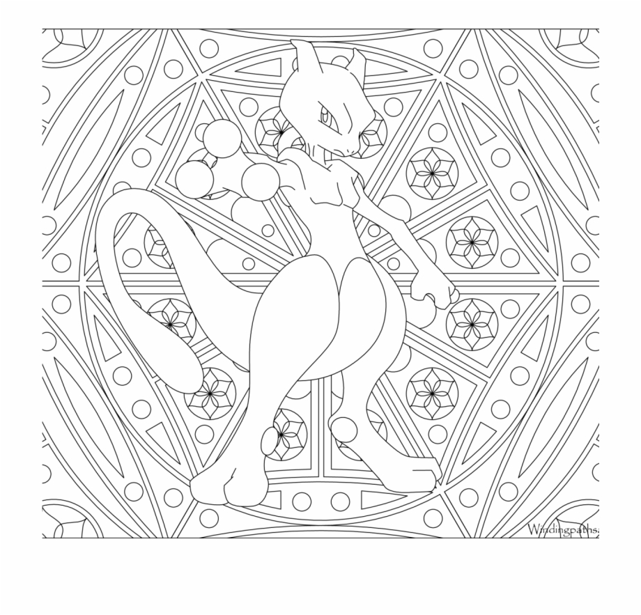 Exceptional Mewtwo Coloring Pages Lovely Free Printable Adult