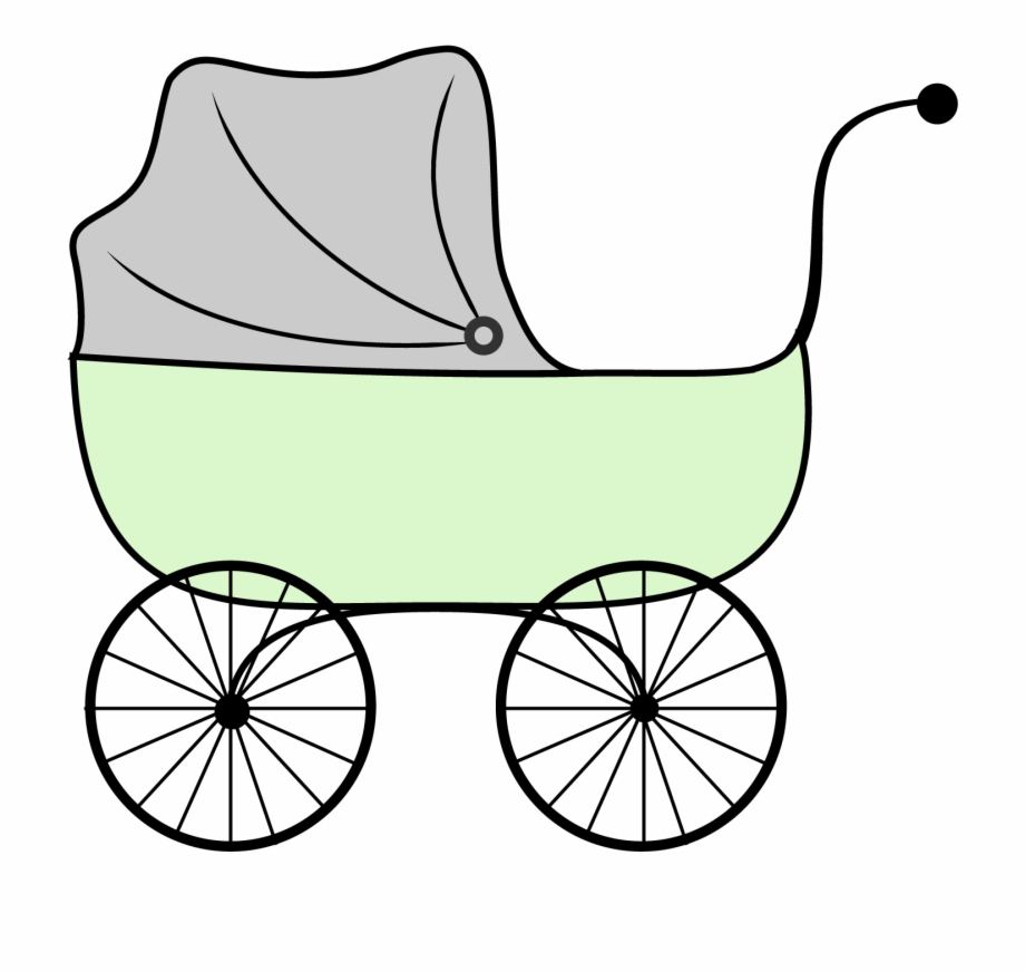 Baby Carriage Baby Shower Clipart Stroller