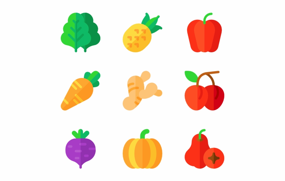 Fruits And Vegetables Fruit Icons Png