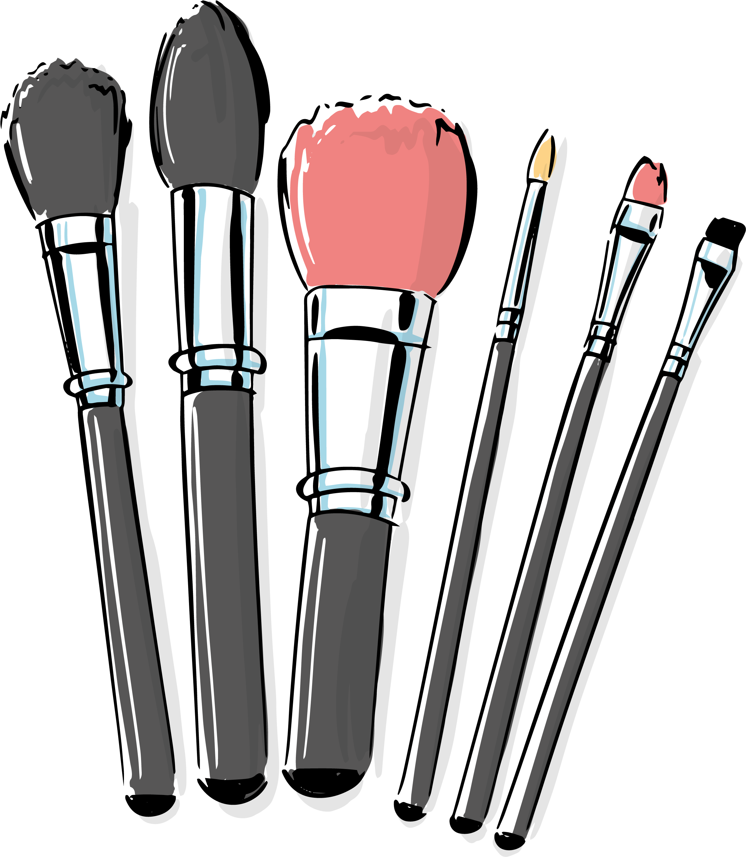 Cosmetic Vector Makeup Brush Makeup Brushes Clipart