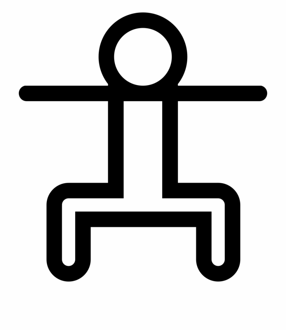 Human Figure In A Squatting Position Comments Dumbbell