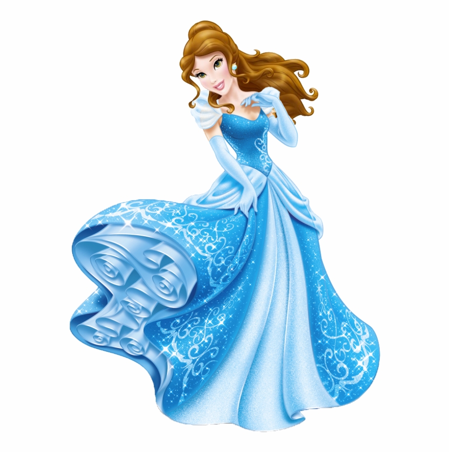 disney princess belle blue dress
