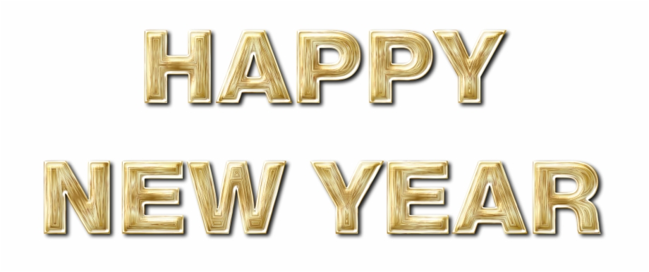Happy New Year Gold Png