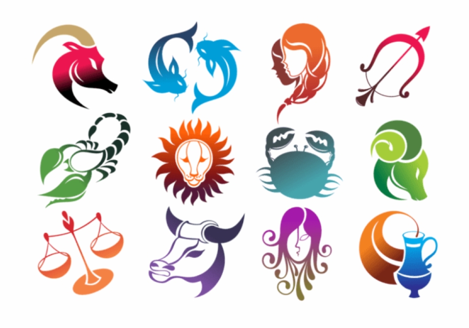 Free Png Colourful Zodiac Signs Set Large Png