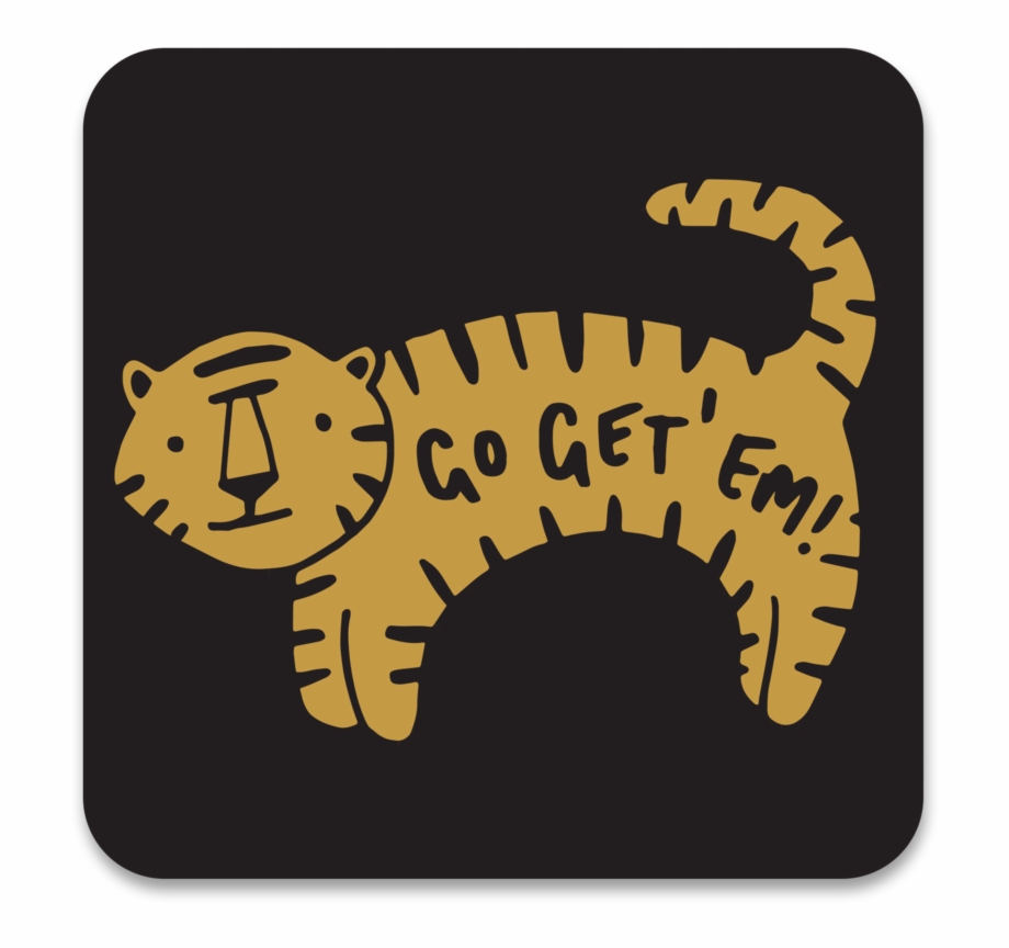 Go Get Em Tiger Coaster Tiger