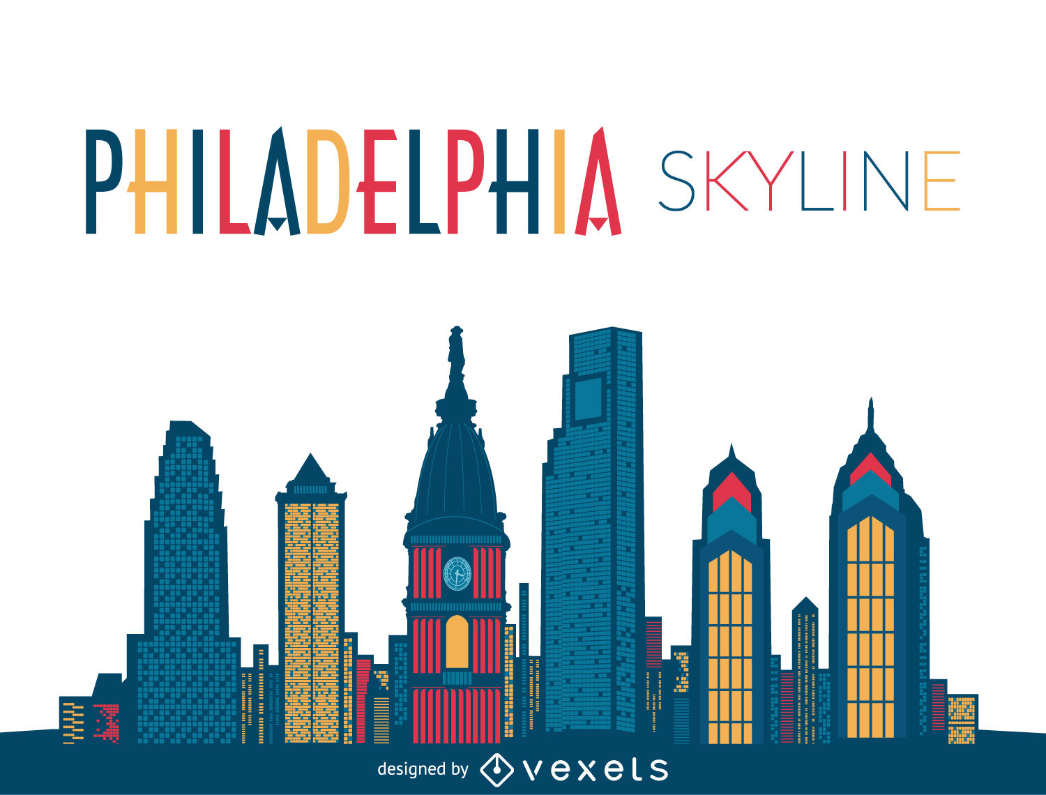 Philadelphia Skyline Silhouette Png