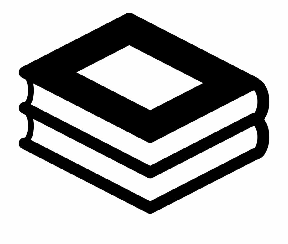 Book Svg Stacked Black And White Book Stack