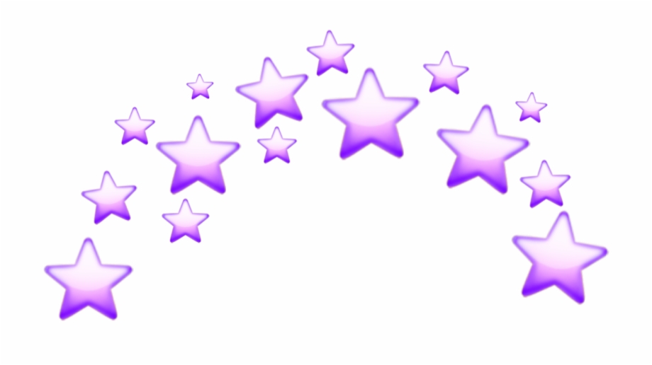 Sticker Stars Star Purple Tumblr Crown Emoji Emojis - Clip 