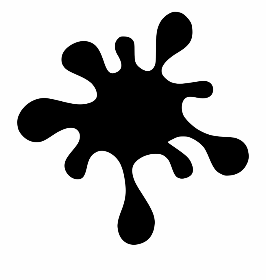 Free Paint Splatter Clip Art Black And White, Download Free Paint ...